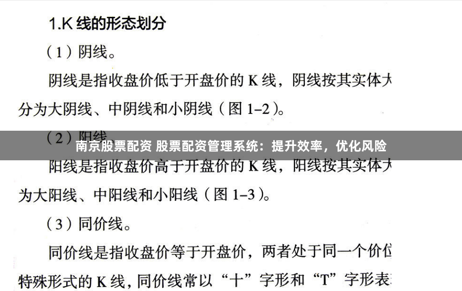 南京股票配资 股票配资管理系统：提升效率，优化风险